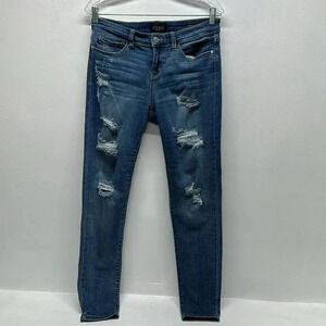 Judy Blue Skinny  Denim Jeans Jean High Rise Distressed Ripped Boyfriend 9 / 29